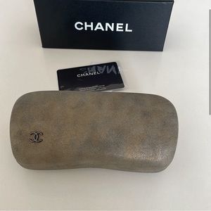 Limited Edition Chanel Gold Metallic Sunglasses Case NWT